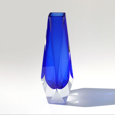 cobalt-blue-tall-faceted-block-vase