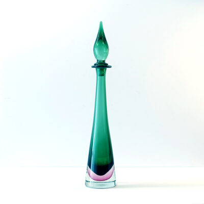 empoli-italy-green-pink-sommerso-genie-decanter