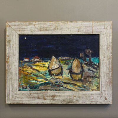 hubert-de-Vries-haystacks-original-painting