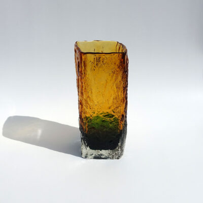 Ingrid-Glashütte-bark-textured-art-glass-vase