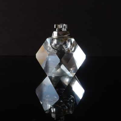 faceted-clear-crystal-block-table-lighter