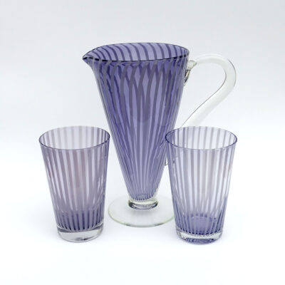 venini-style-blown-glass-iced-tea-barware-set