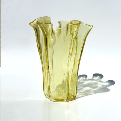 muurla-finland-bright-yellow-handkerchief-vase