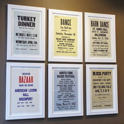 20-246 Six North Fork Vernacular Typography Posters