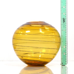 very-thin-amber-ball-vase-applied-threading-2