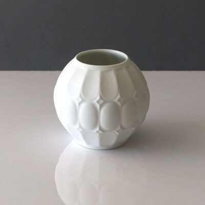 Royal Porzellan White Bisque Round Vase