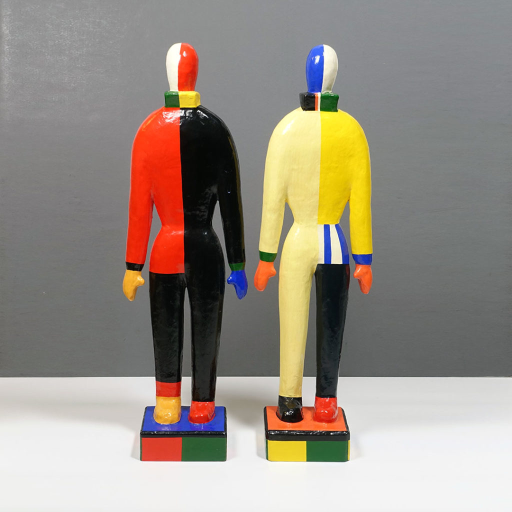 20433 Malevich Sportsmen Figurines Set of 2 Ray New York