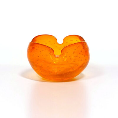 orange-controlled-bubble-art-glass-ashtray-candy-dish