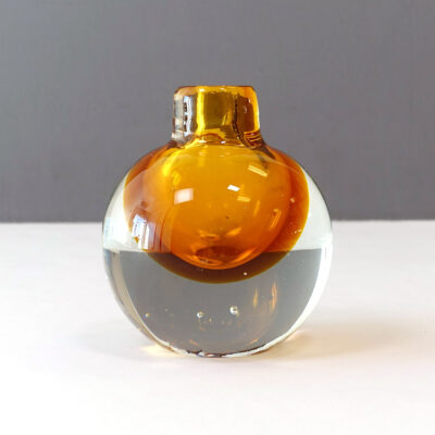 murano-amber-crystal-sommerso-bud-vase-1B