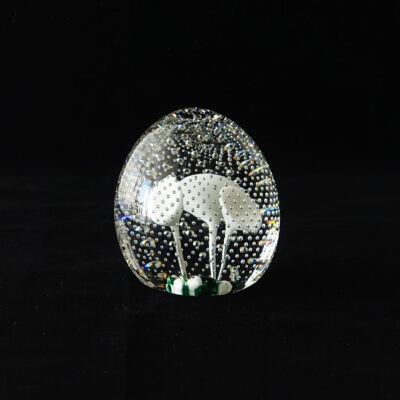 murano-lilies-contrlled-bubble-crystal-paper-weight