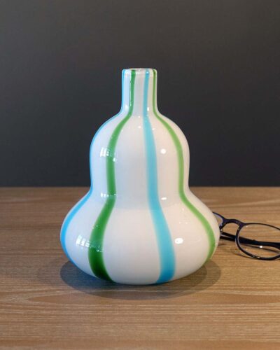 2018-042-Murano-Blue-Green-Cased-Glass-Vase