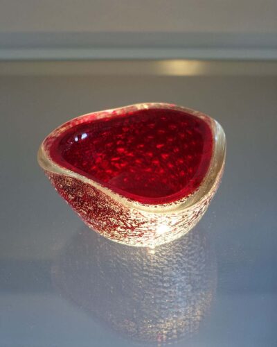 2018-243-red-murano-geode-with-silver