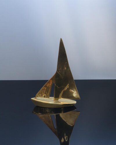 large-brass-sailboat