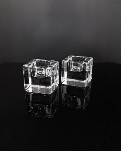 orrefors-ice-cube-votive-holders