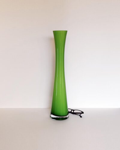 tall-green-cased-glass-hourglass-vase