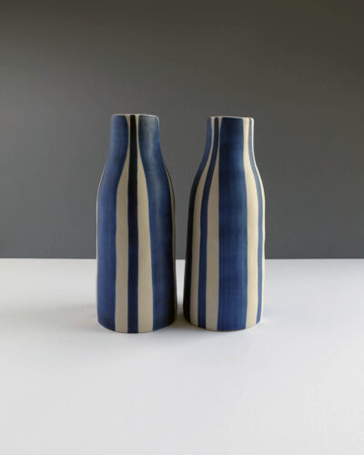 Scandinavian-style-handpainted-striped-vases