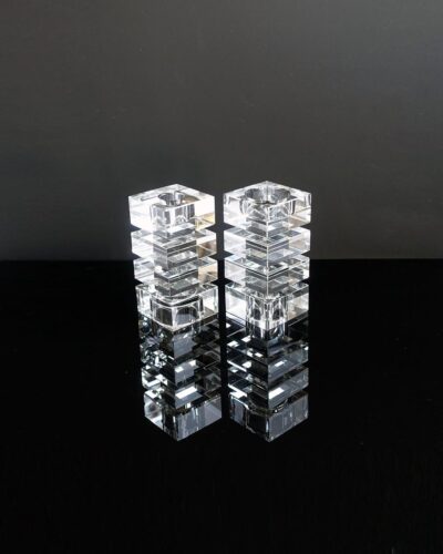 Glamorous-Tall-Crystal-Op-Art-Candle-Holders