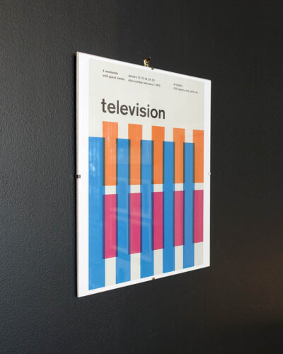 Television 1975 Concert Poster Reimagined