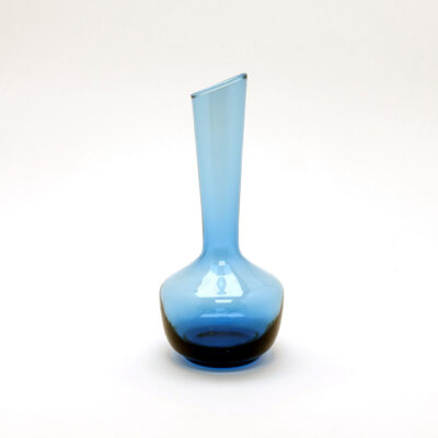 blue-scandinavian-blown-glass-mid-century-vase