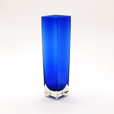 square-blue-blown-glass-vase