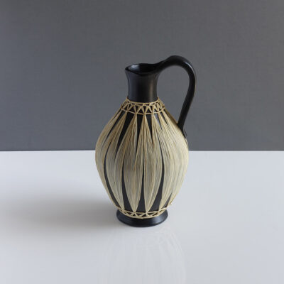 Gmundner Keramik Austria Raffia Wrapped Pitcher