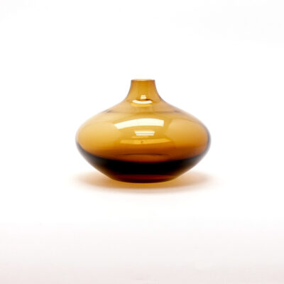 Amber Blown Glass Salong Small Vase