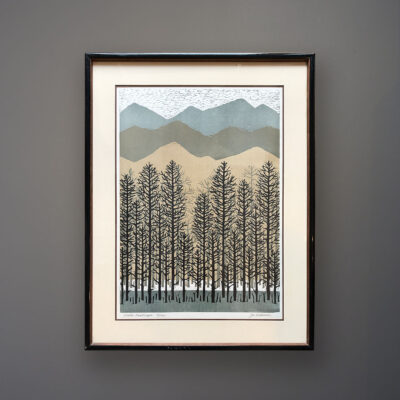 joe-ardourel-winter-landscape-woodcut-orig-frame-wall