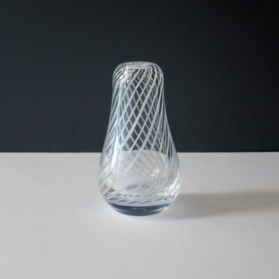 white-clear-swirl-art-glass-bud-vase