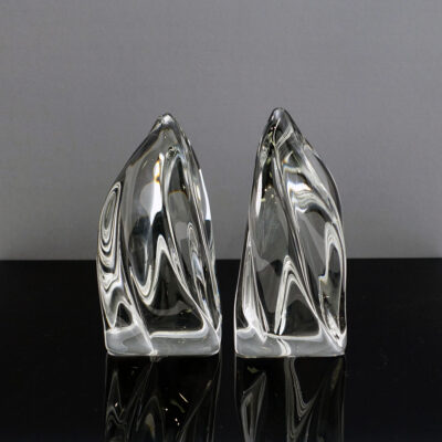 daum-france-flame-crystal-bookends