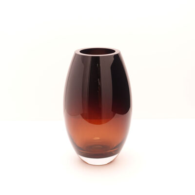 handmade-barrel-shape-heavy-amber-crystal-vase