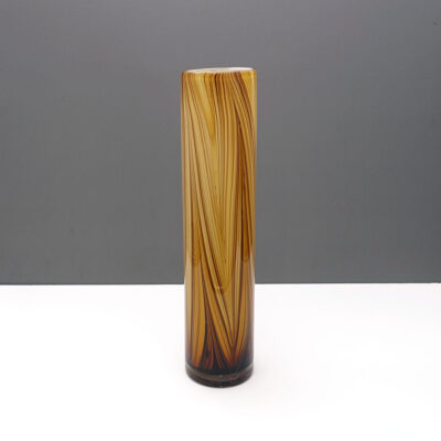 swirl-striped-columnar-earthtone-cased-glass-vase