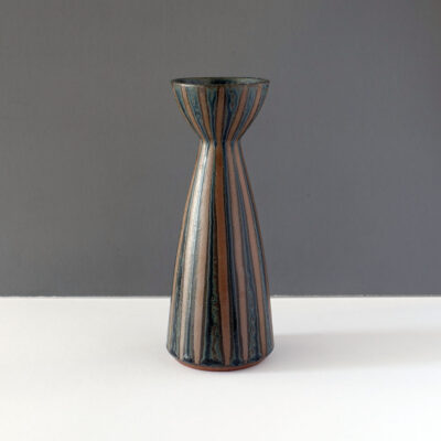 striped-blue-sepia-studio-pottery-vase