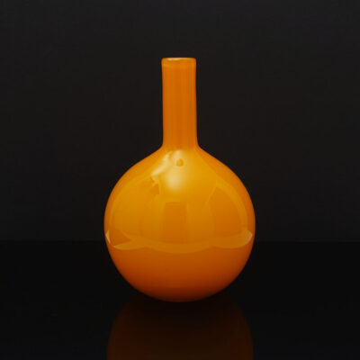 orange-cased-glass-round-long-neck-vase