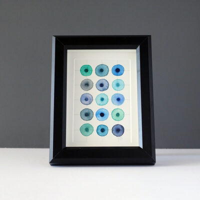 leah-peeks-4x6-gray-blue-dots-mat-black-frame