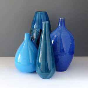 four-blue-italian-wingard-vases