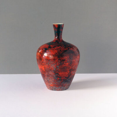 perfect-red-fat-lava-west-german-vase