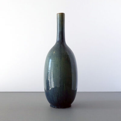 tall-gray-green-mottled-bottle-long-neck-vase