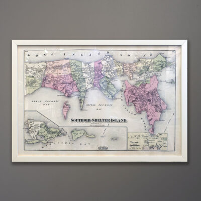 southold-shelter-island-map-white-frame