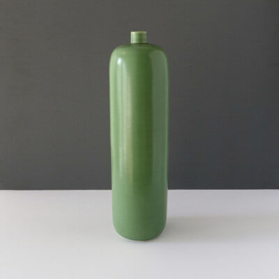 Tall Vintage Bottle Shape Celadon Vase