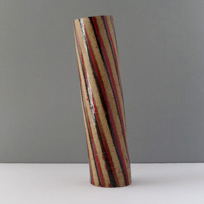 israel-studio-pottery-striped-modernist-slant-form