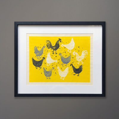 kubach-chickens-on-yellow-original