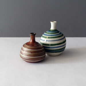 otagiri-japan-vintage-striped-weed-pot-vases-pair