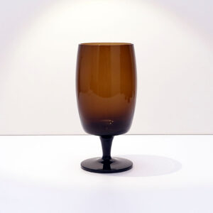 GORHAM-REIZART-blown-1960s-brown-german-stemware-7B