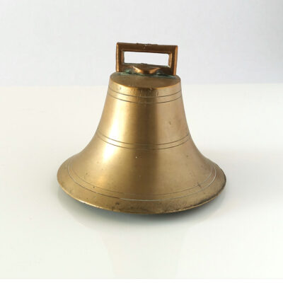 English-brass-bell-copper-flange-iron-clapper