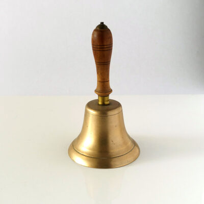 English-brass-bell-turned-wood-handle-19th-C