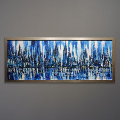 casari-city-of-blue-impressionist-painting