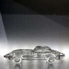 Nazeing Glass Works Jaguar E-Type Crystal Model