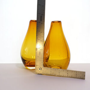 amber-teardrop-blown-glass-vases-pair