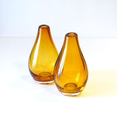 amber-teardrop-blown-glass-vases-pair