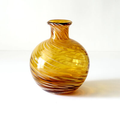 amber-blown-glass-swirl-ball-vase